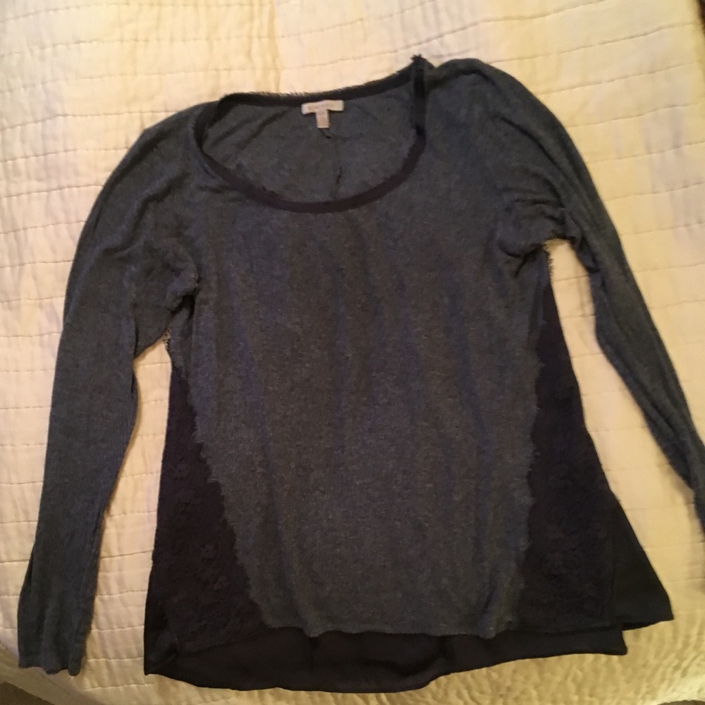 Bordeaux Henley Satin Lace Anthropologie